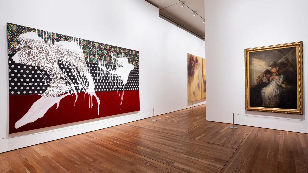 Imagen de las salas de la exposici&oacute;n &ldquo;Sigmar Polke. Afinidades desveladas&rdquo; en el Prado.