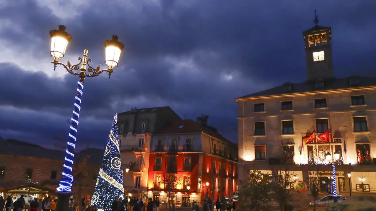 Navidades en San Lorenzo de El Escorial. Imagen de archivo.