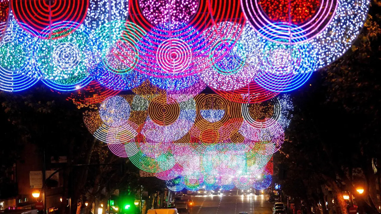 Imagen de archivo Ayuntamiento de Madrid luces de Navidad.