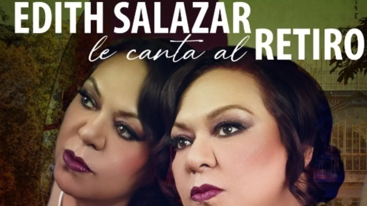 Cartel oficial Edith Salazar le canta al Retiro.