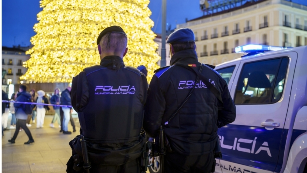 La Polic&iacute;a Municipal de Madrid en Navidades.