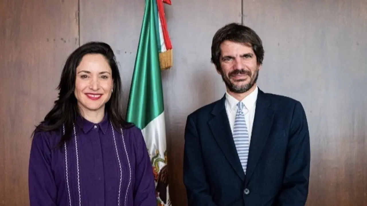 Claudia Curiel de Izca, y Ernest Urtasun.
