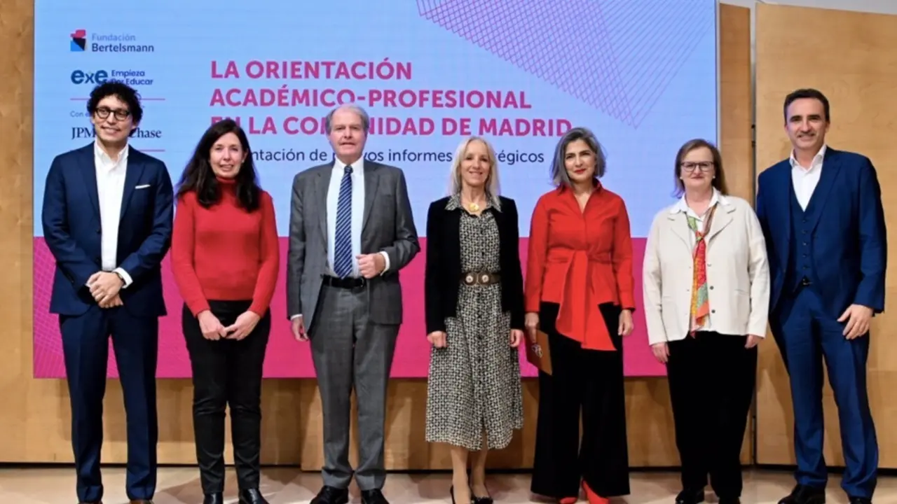 Presentaci&oacute;n del informe 'Desarrollo profesional en la Comunidad de Madrid y en Espa&ntilde;a' elaborado por la OCDE, el 4 de diciembre de 2024.