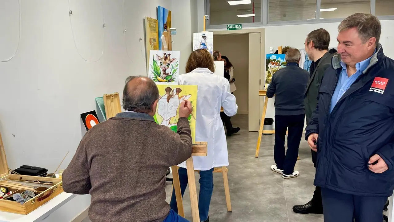 Visita de la Vicepresidencia el Centro de Mayores de Fuenlabrada.