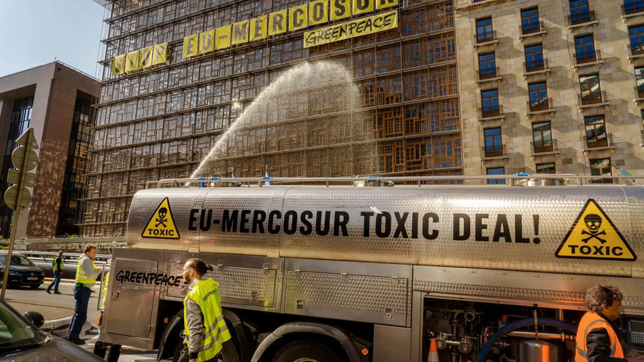 Greenpeace en contra del acuerdo entre Mercosur y la UE.