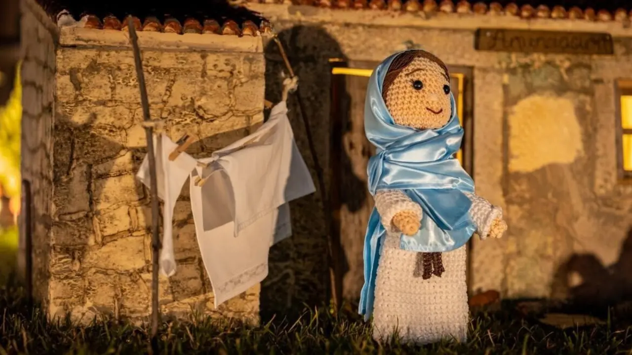 Bel&eacute;n de ganchillo.