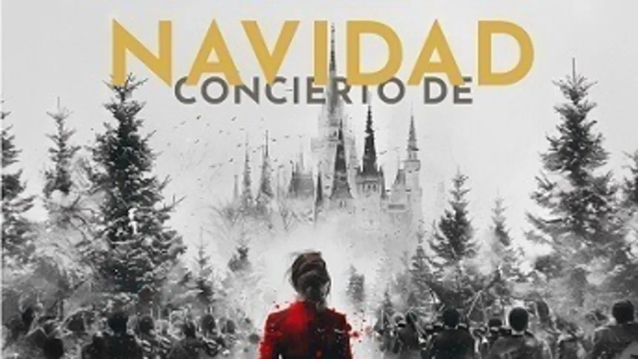 Cartel del concierto de bandas sonoras navide&ntilde;as del distrito de Hortaleza.