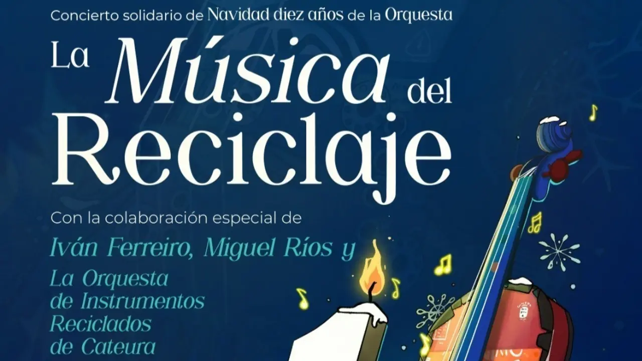 Fragmento del cartel del concierto 'La m&uacute;sica del reciclaje'.