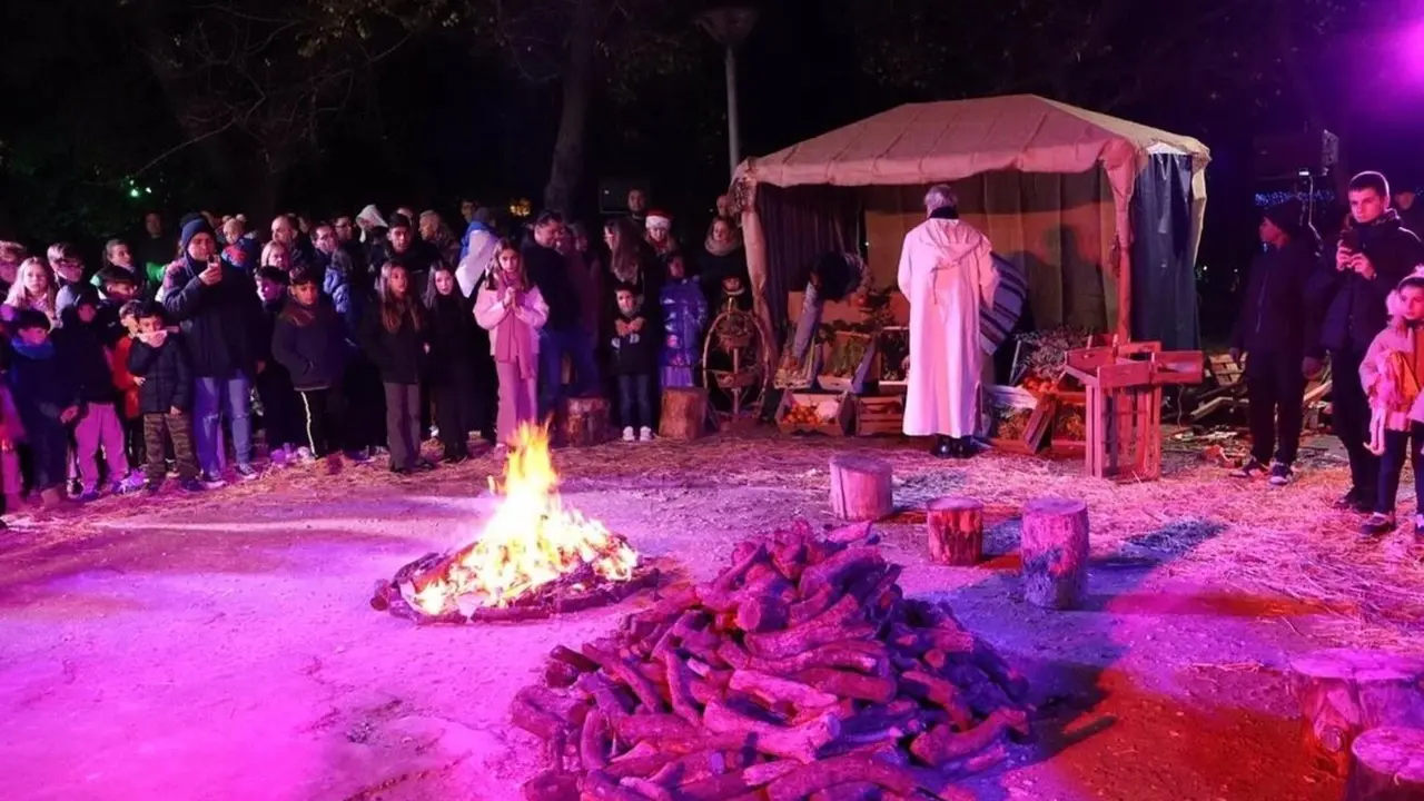 Bel&eacute;n viviente en Ciempozuelos.
