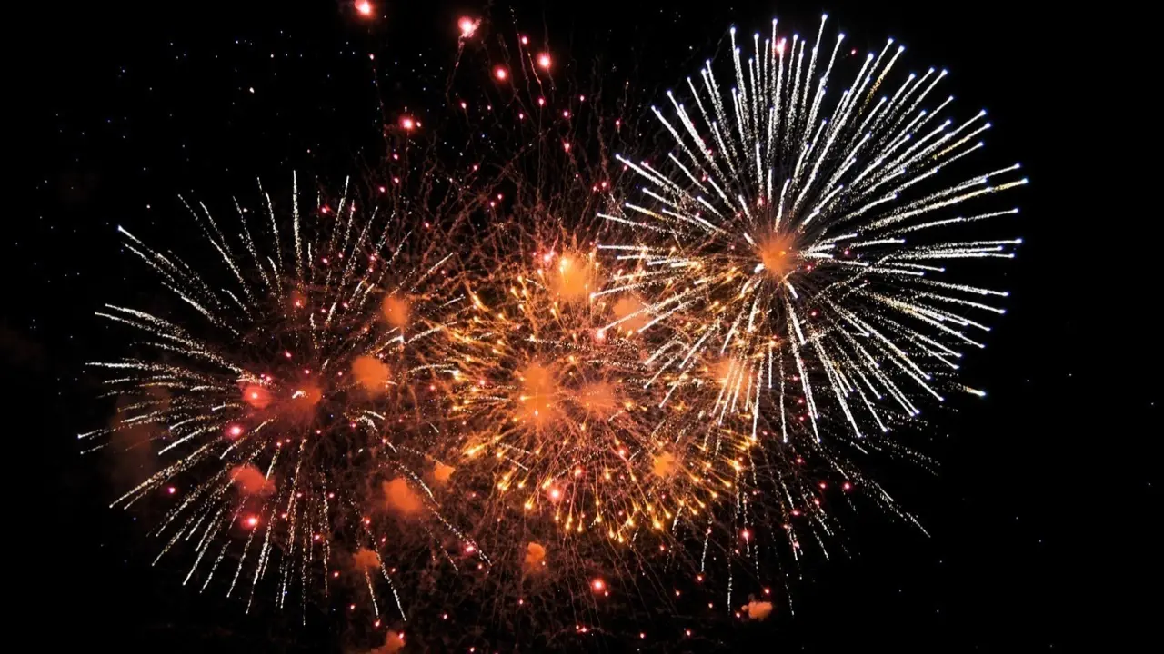Fuegos artificiales.