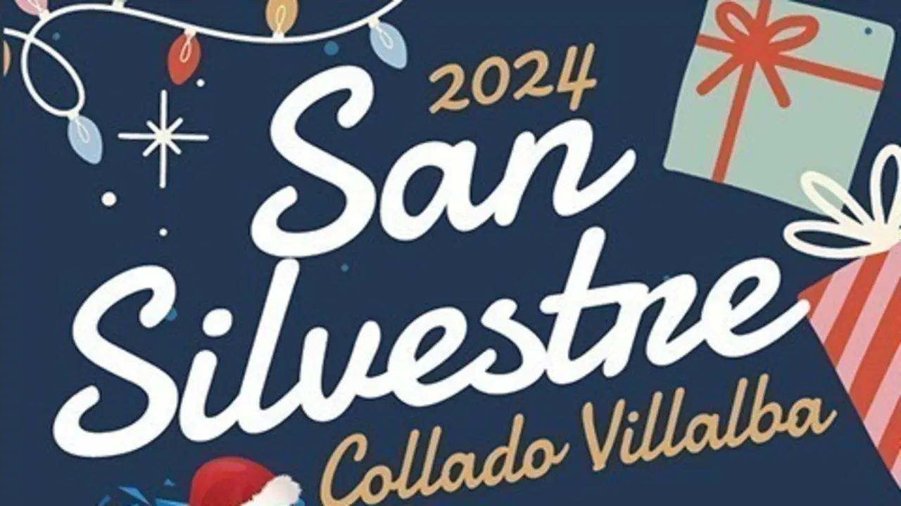 Cartel de la San Silvestre de Collado Villalba.