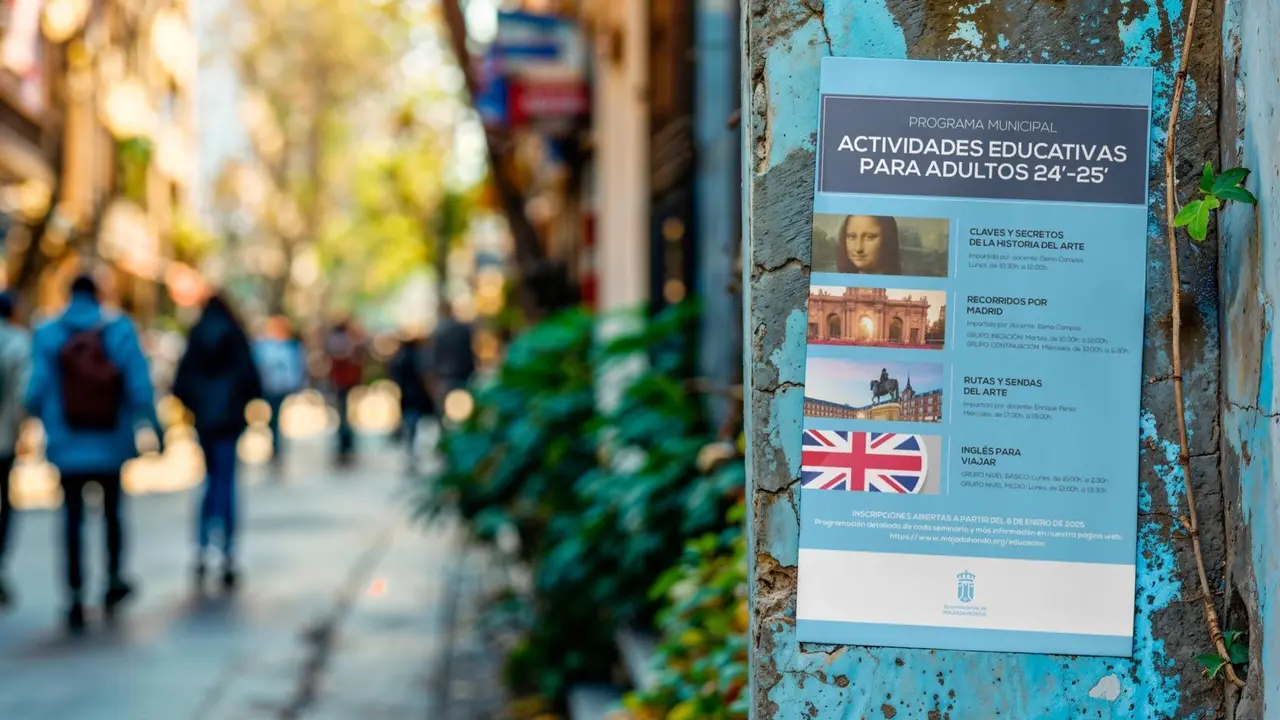 Majadahonda ofrecer&aacute; 156 plazas en los cursos para adultos de febrero a mayo de 2025.