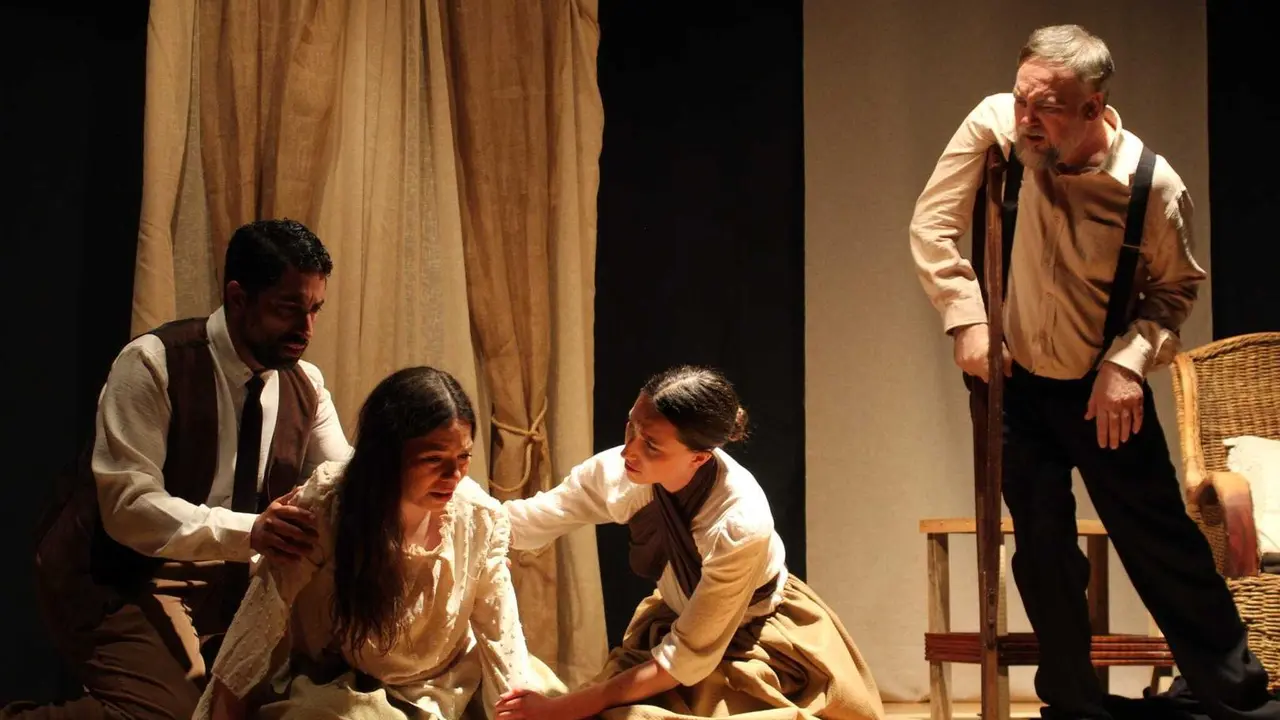 Una de las escenas de la obra de teatro 'Promesas de Libertad'.