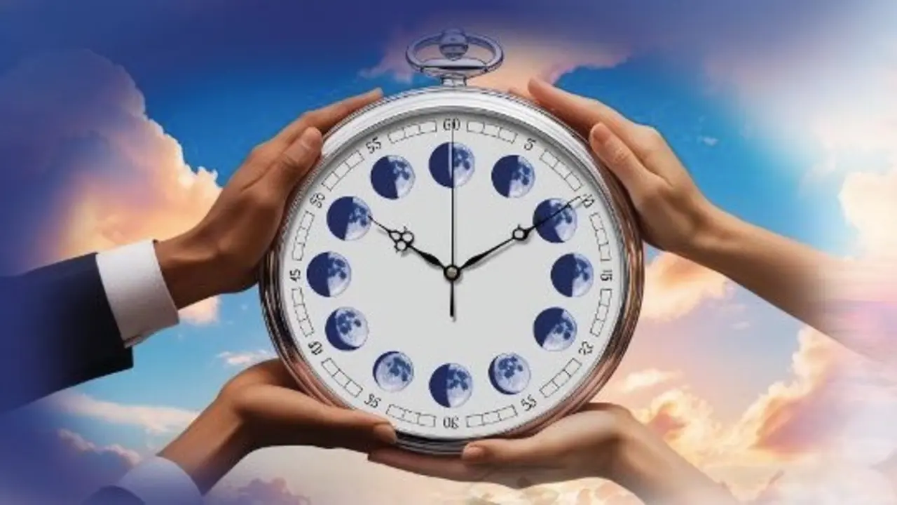 P&oacute;ster oficial 'Entre lunas y relojes'.