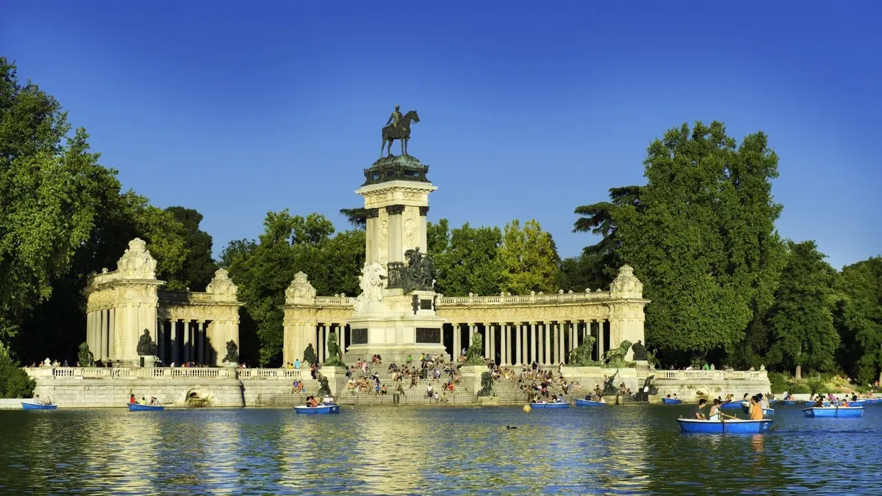 Estanque del parque del Retiro.