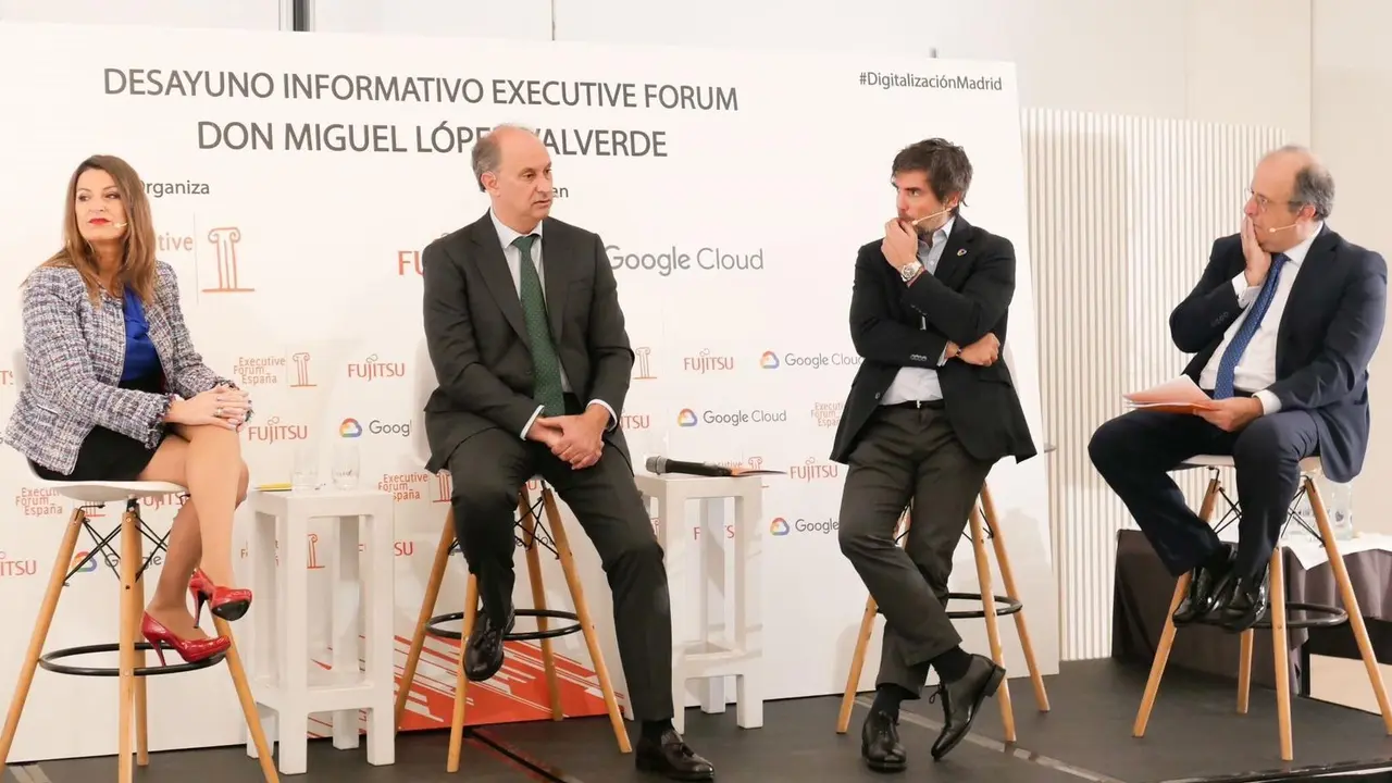 Cargar m&aacute;is
El consejero de Digitalizaci&oacute;n de la Comunidad de Madrid, Miguel L&oacute;pez-Valverde, en un desayuno informativo organizado por Executive Forum.