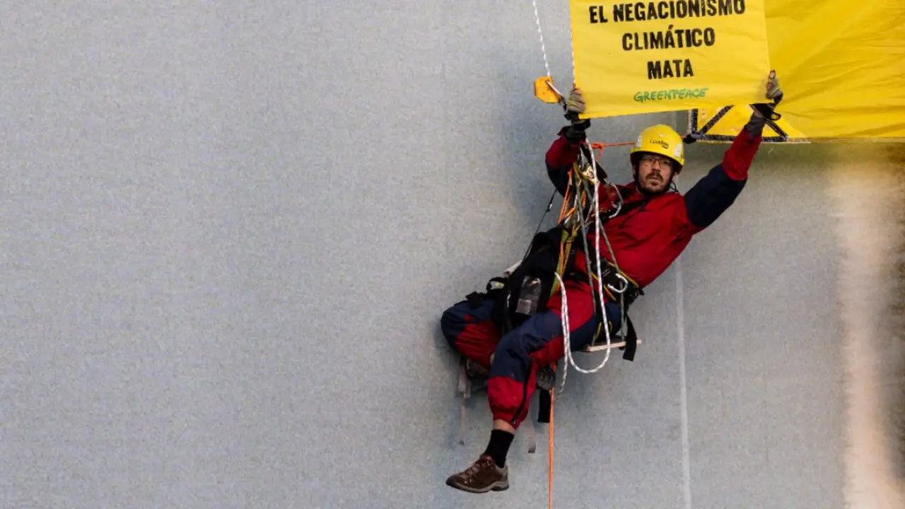 Activista de Greenpeace.