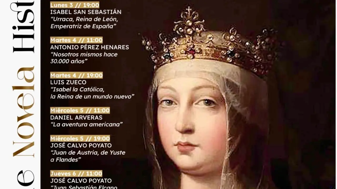 Cartel promocional de la VII Semana de Novela HIst&oacute;rica.