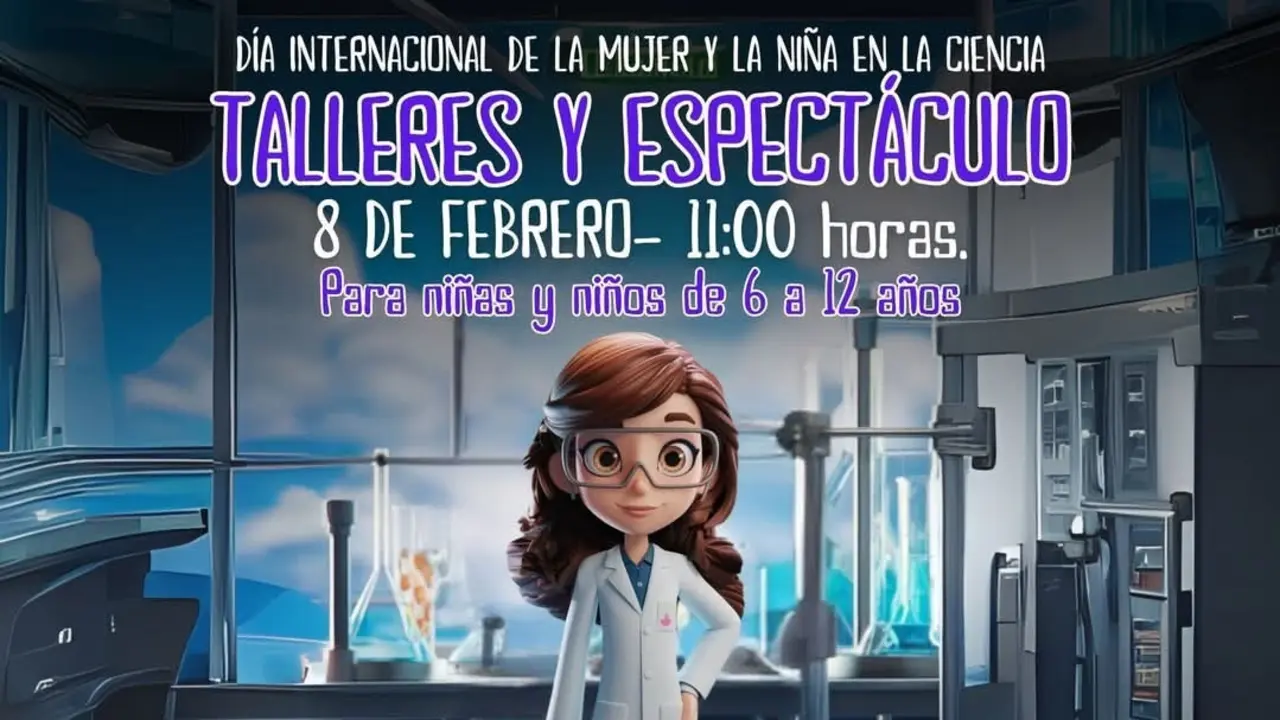 Cartel del Dia Internacional Nina Ciencia.