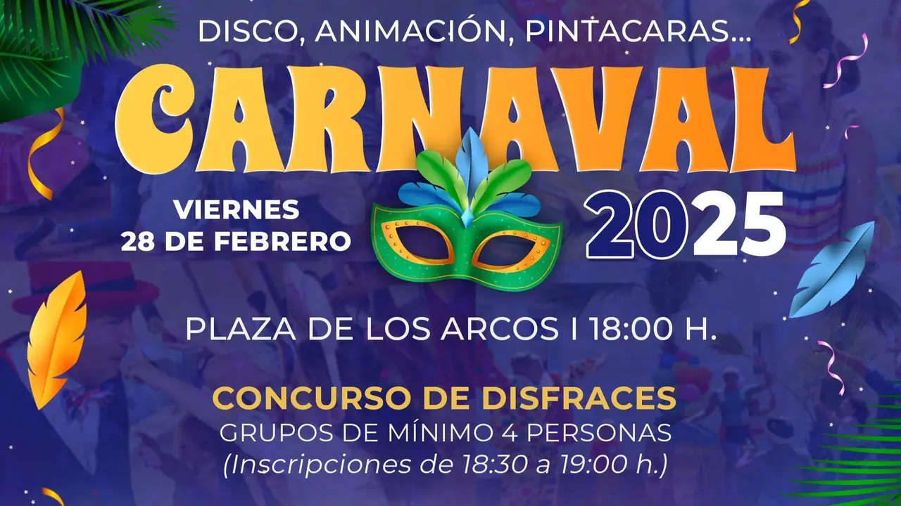 Cartel del Carnaval 2025 en Sevilla la Nueva.