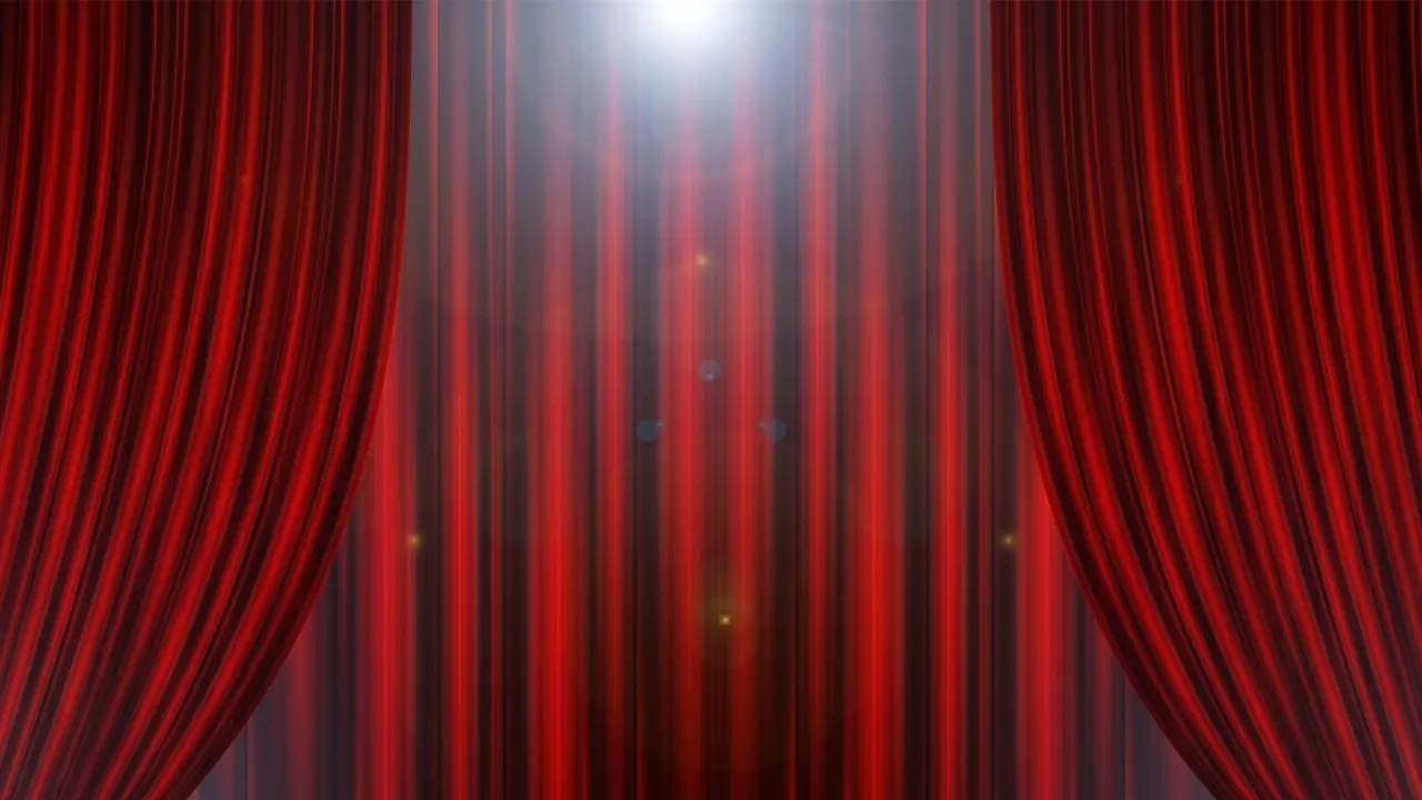 Tel&oacute;n de un teatro. Imagen de Archivo.