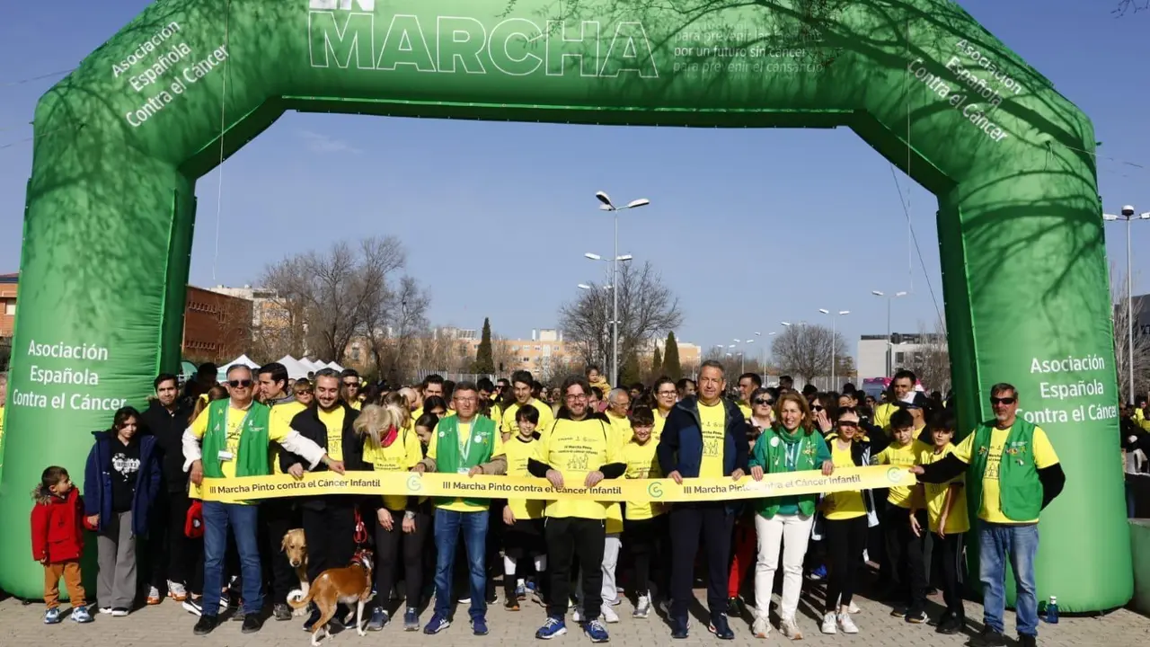 Marcha en Pinto contra el C&aacute;ncer infantil 2025.