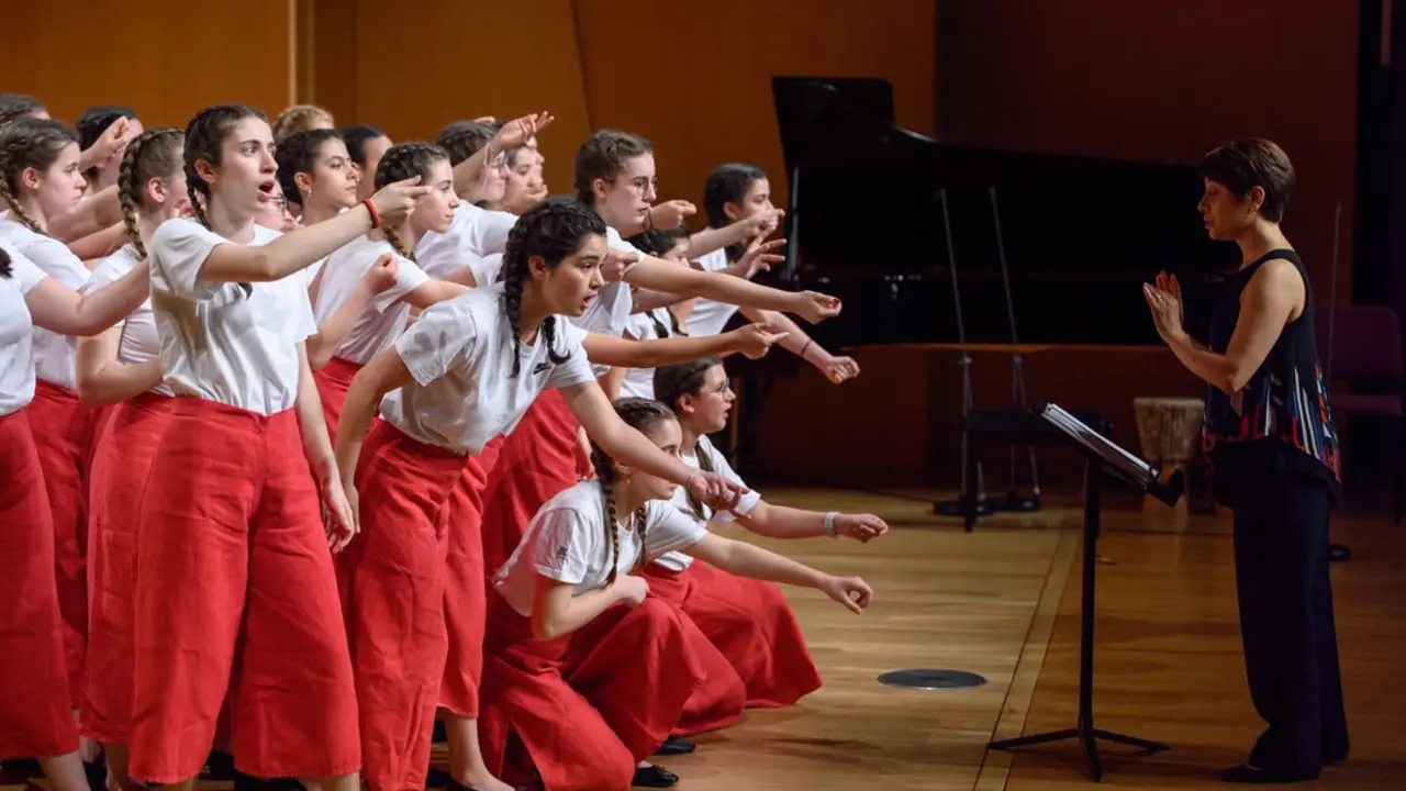 J&oacute;venes cantores. Imagen de la Comunidad de Madrid.