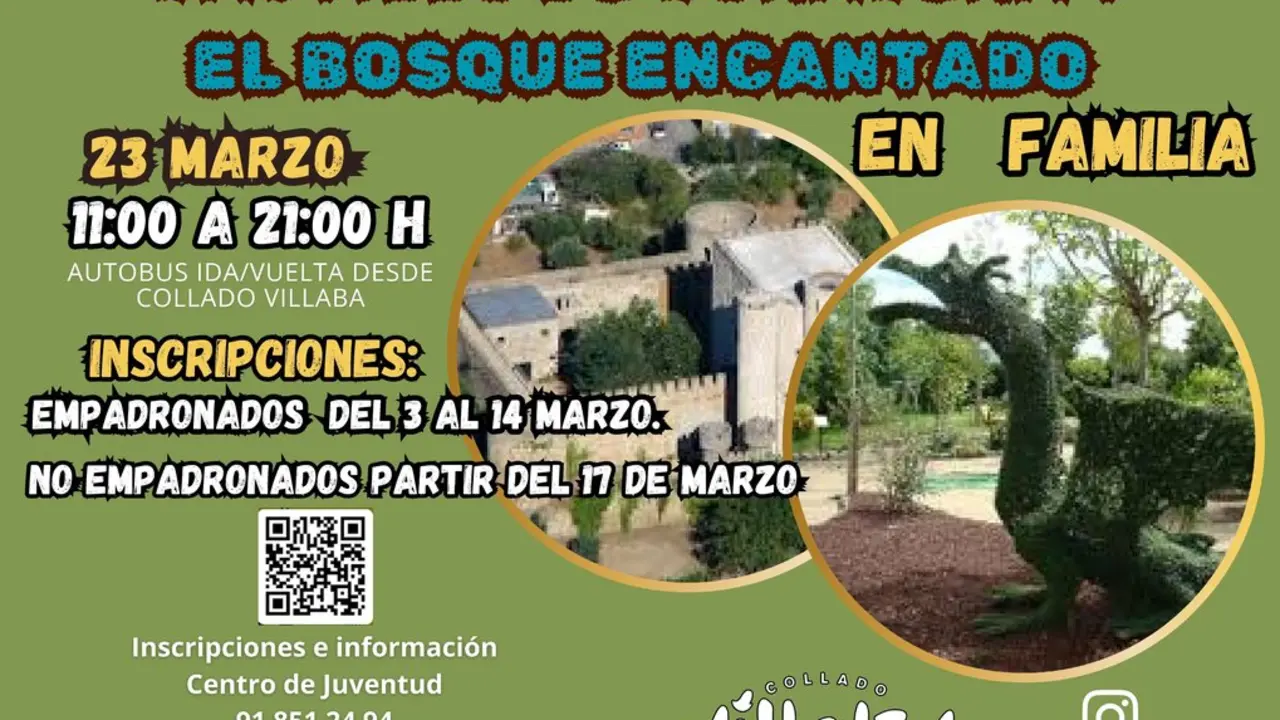 Cartel de la excursi&oacute;n de Collado Villalba a San Mart&iacute;n de Valdeiglesias.