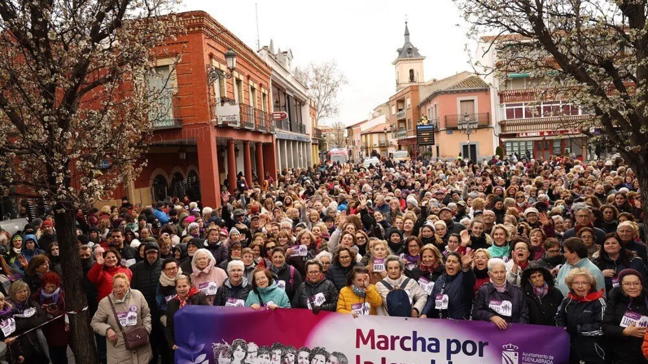 Marcha por la igualdad en Fuenlabrada. Imagen de archivo.