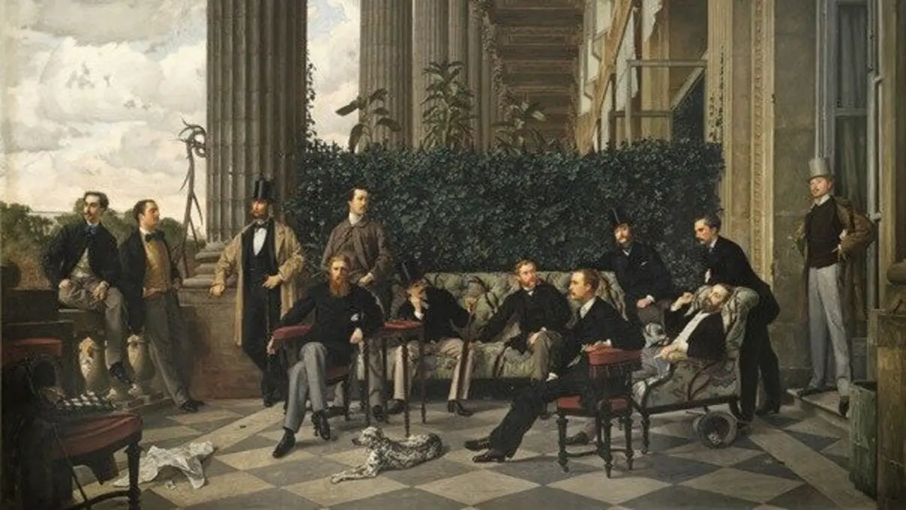 'The Circle of the Rue Royale', pintura de James Tissot.