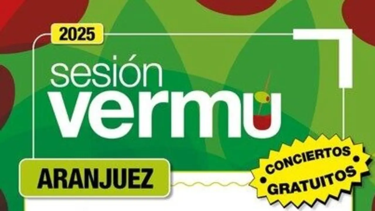 Cartel de 'Sesi&oacute;n Verm&uacute;' de Aranjuez.