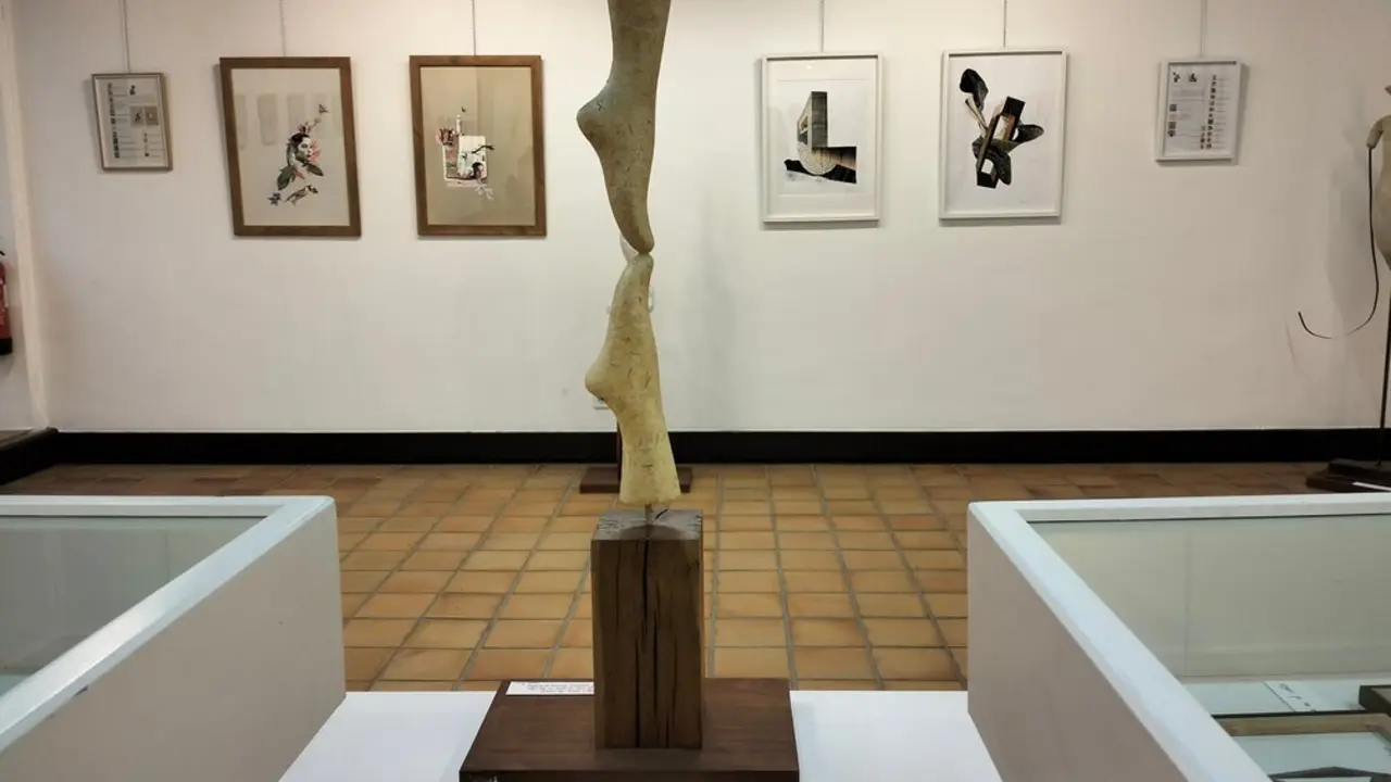 La exposici&oacute;n de 'Mundos Ingr&aacute;vidos'. Imagen cedida por Berta Munin.