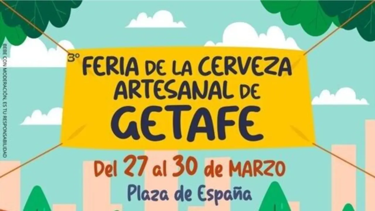 Cartel de la Feria Cerveza Artesanal de Getafe.