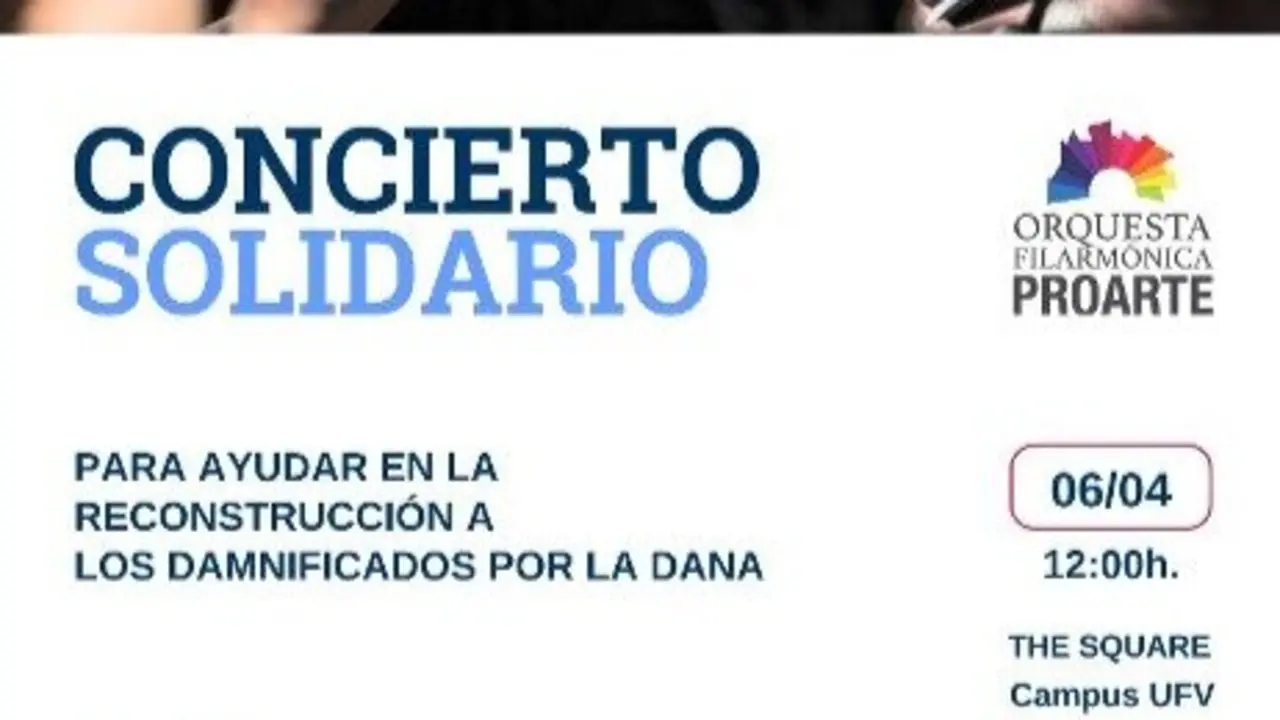 Cartel del concierto en UFV.