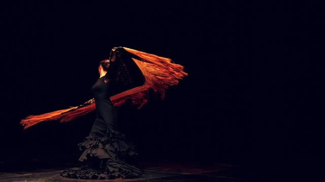 Bailaora flamenca. Imagen de archivo.