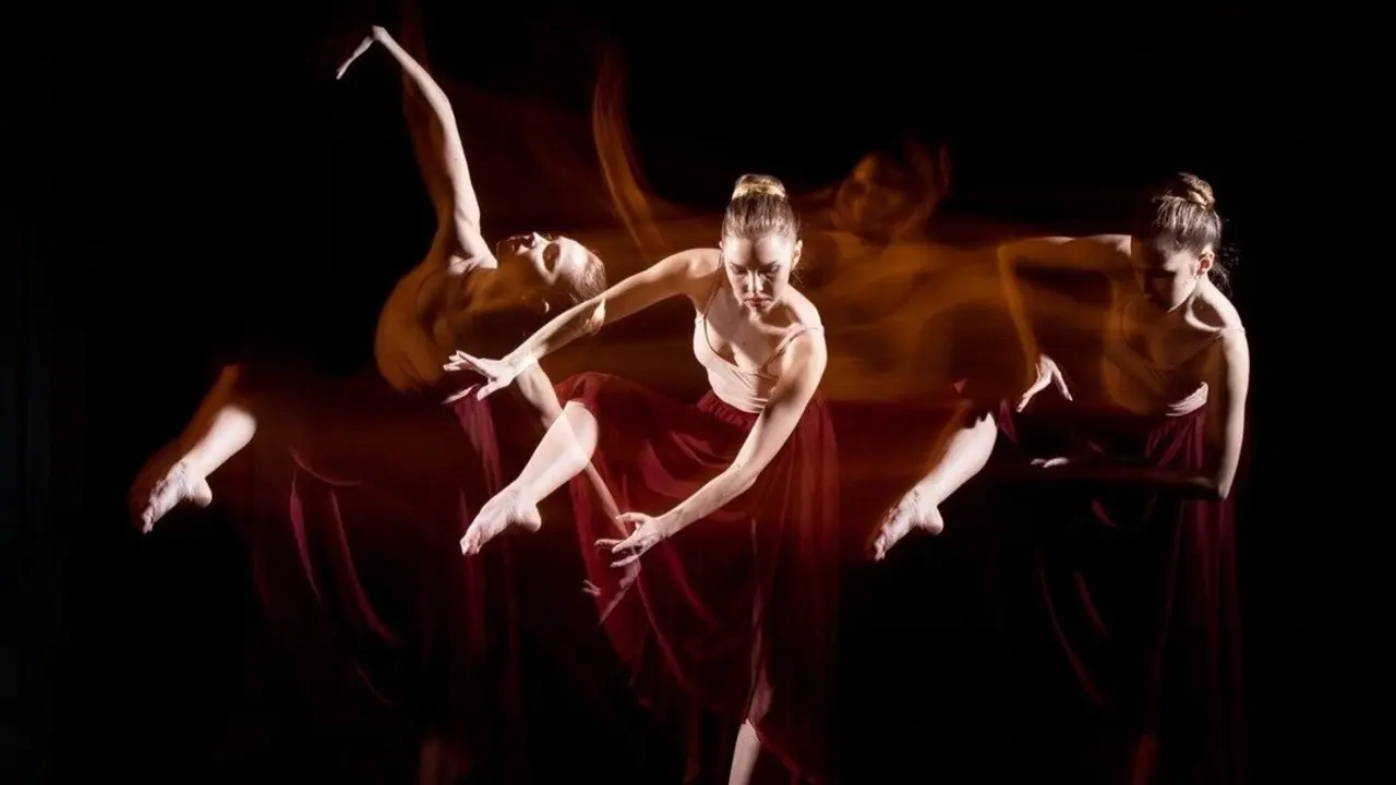 Grupo de bailarinas. Imagen de archivo.