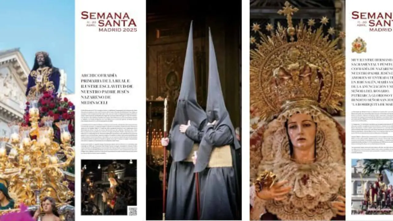 Cartel de la exposici&oacute;n de Semana Santa en la Plaza Mayor.