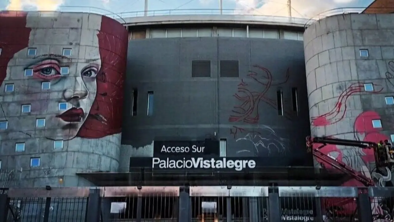 Fachada de la entrada sur del Palacio Vistalegre.