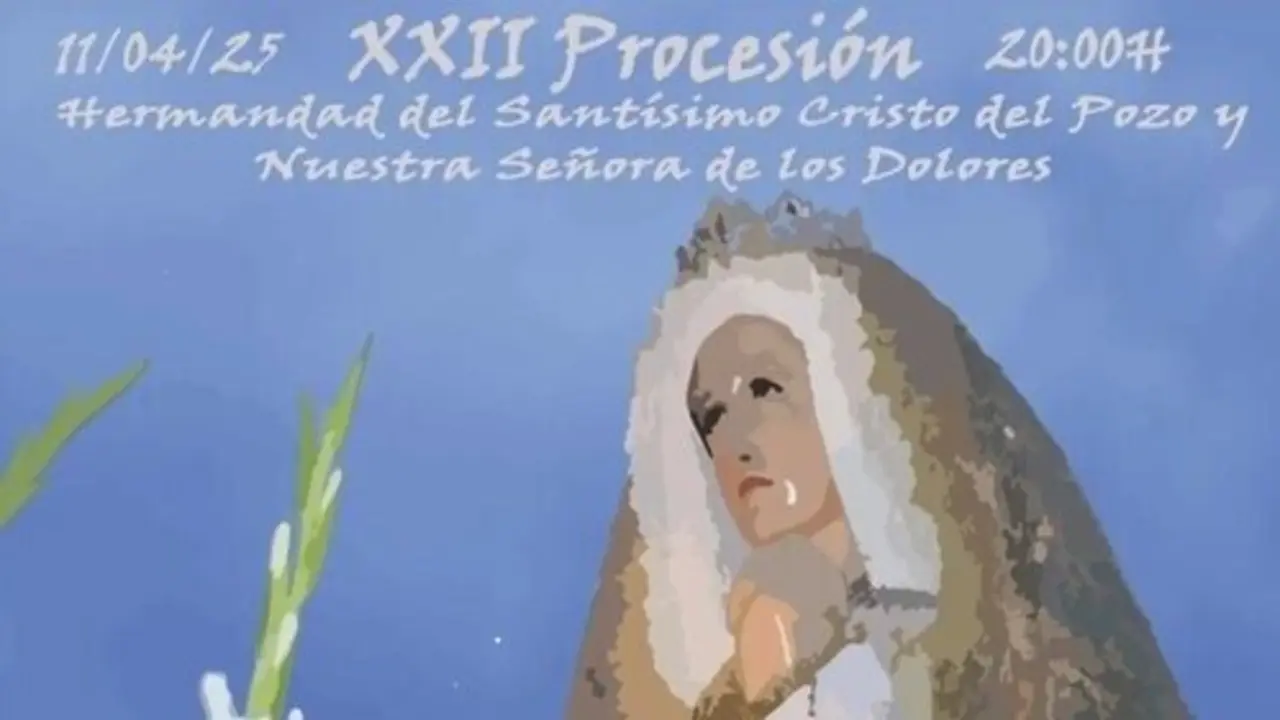 Cartel de la procesi&oacute;n de la Hermandad del Sant&iacute;simo Cristo.