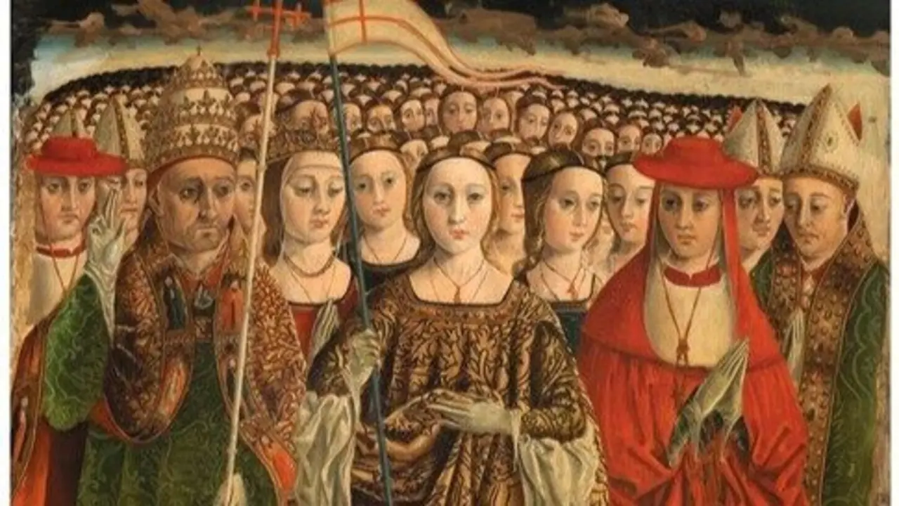 Reproducci&oacute;n de la obra 'Santa &Uacute;rsula con las once mil v&iacute;rgenes'.