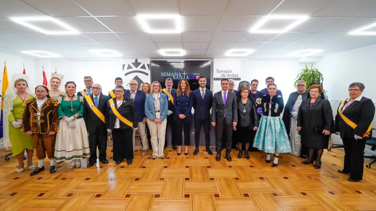 Presentaci&oacute;n de la Semana Santa de Torrej&oacute;n de Ardoz, en Madrid, el 9 de abril de 2025.