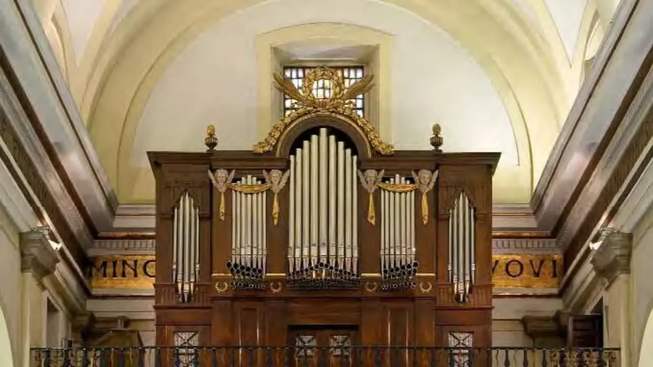 El &oacute;rgano de la iglesia de San Gin&eacute;s.