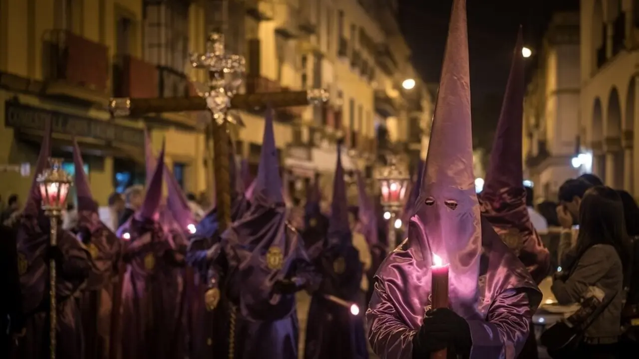 Procesi&oacute;n de Semana Santa. Imagen de archivo.