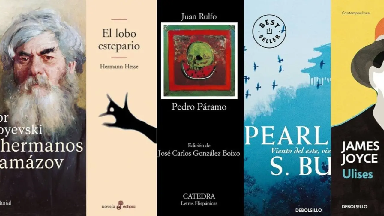 'Los hermanos Karam&aacute;zov', 'El lobo Estepario', 'Pedro P&aacute;ramo', 'Viento del Este, Viento del Oeste', 'Ulises'.