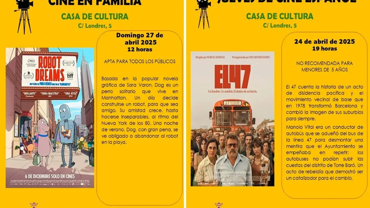 Cartel de los ciclos de cine de Torrej&oacute;n de Ardoz