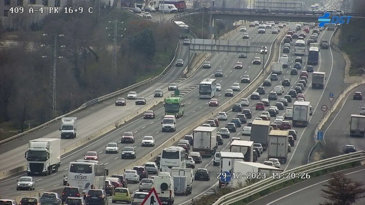 Imagen de una de las carreteras de Madrid.