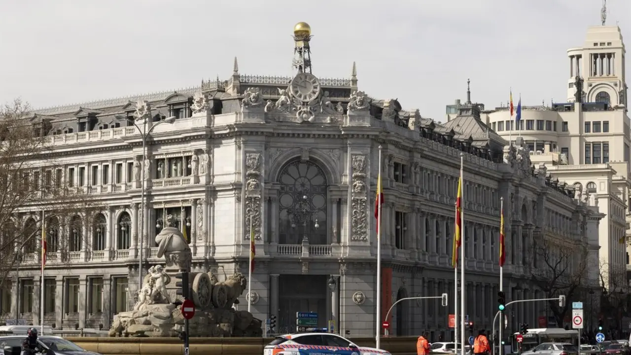 Fachada del Banco de Espa&ntilde;a.
