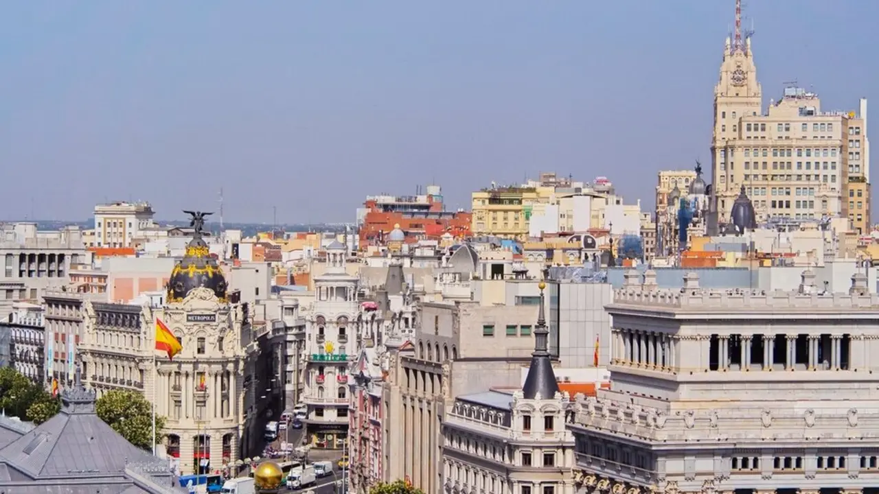 Horizonte de Madrid Centro. Imagen de archivo.