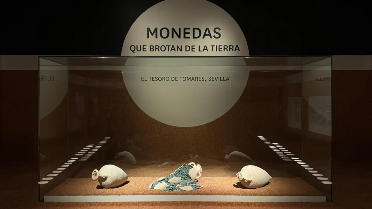 La exposici&oacute;n el Tesoro de Tomares. Imagen del Museo arqueol&oacute;gico nacional.