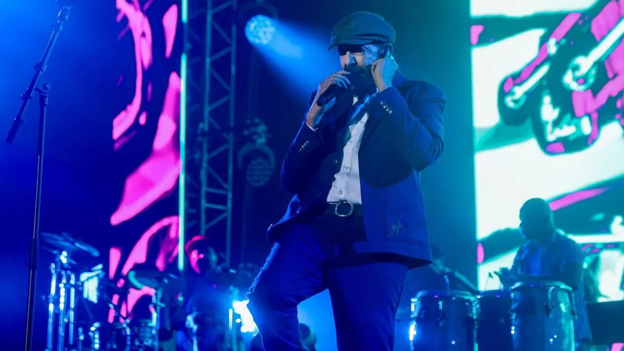 Juan Luis Guerra en un concierto en Madrid.